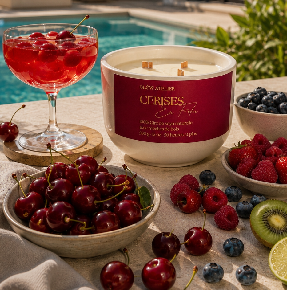 Cerises en folies  12 onces - 500 ml