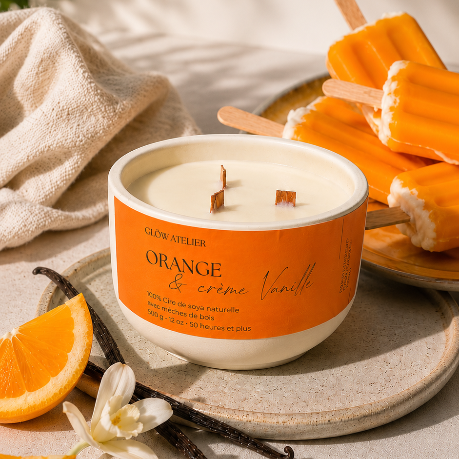 Orange & Crème Vanille  12 onces - 500 ml