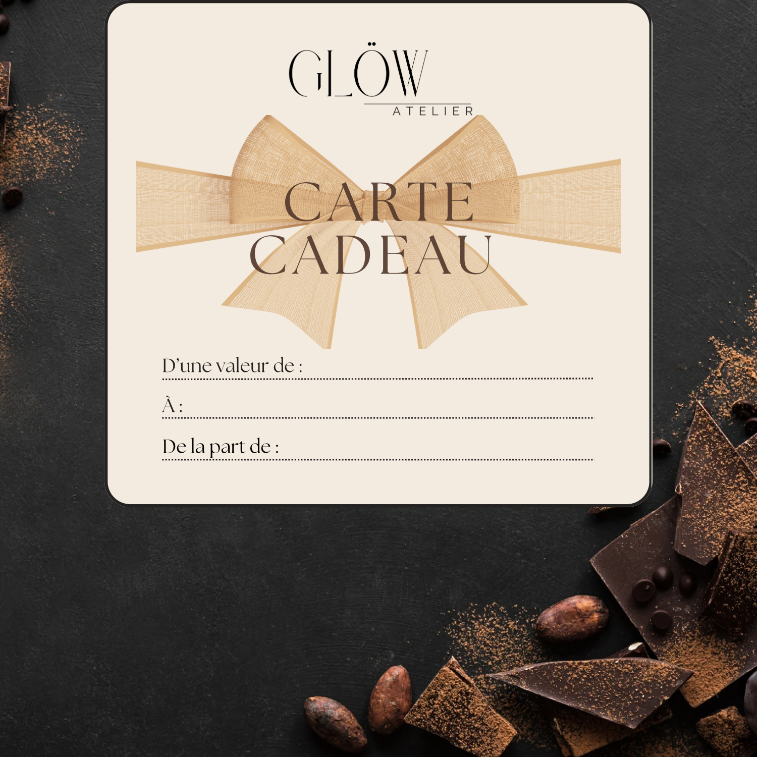 Carte Cadeau GLÖW ATELIER