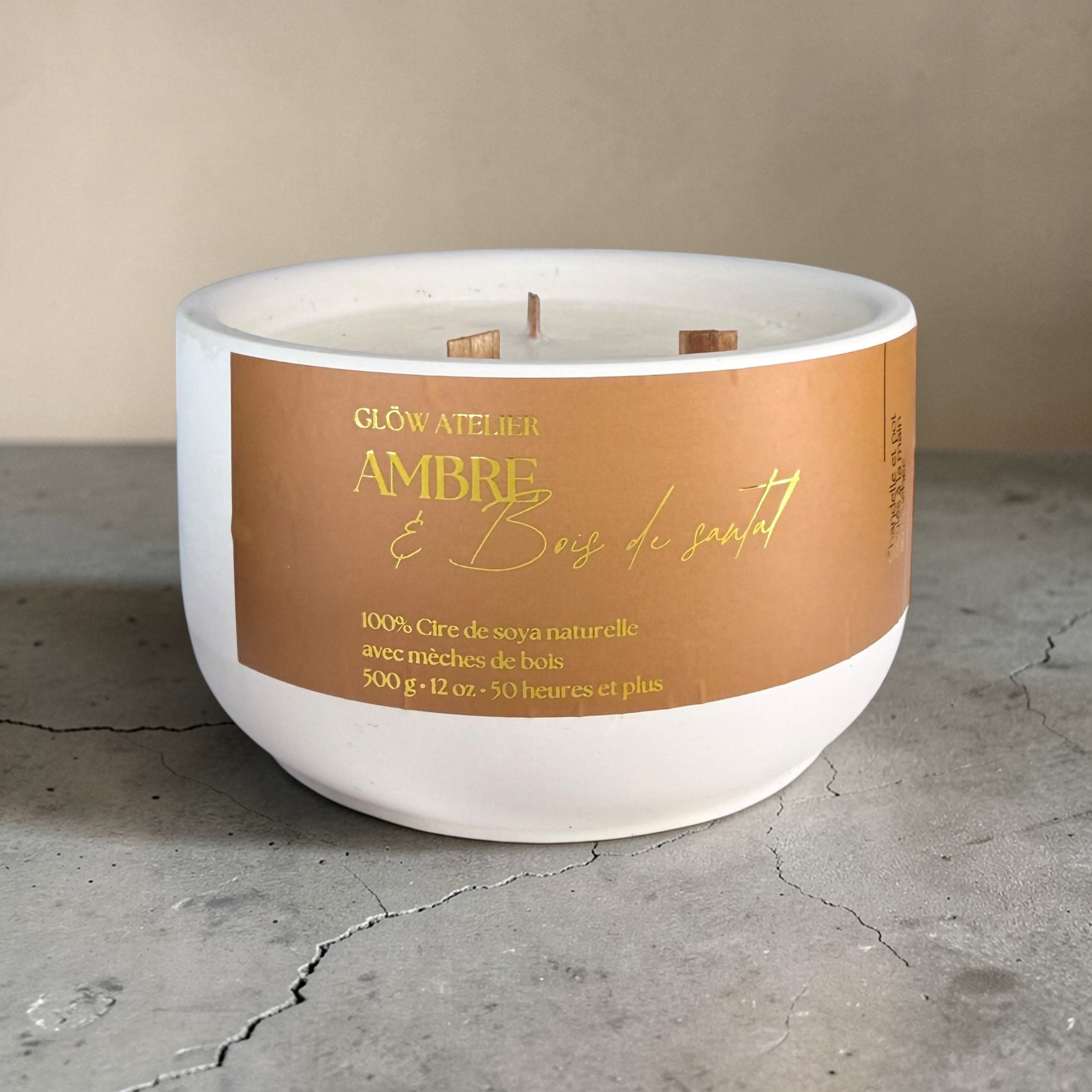 Ambre & Bois de Santal 12 onces - 500 ml – GLÖW ATELIER