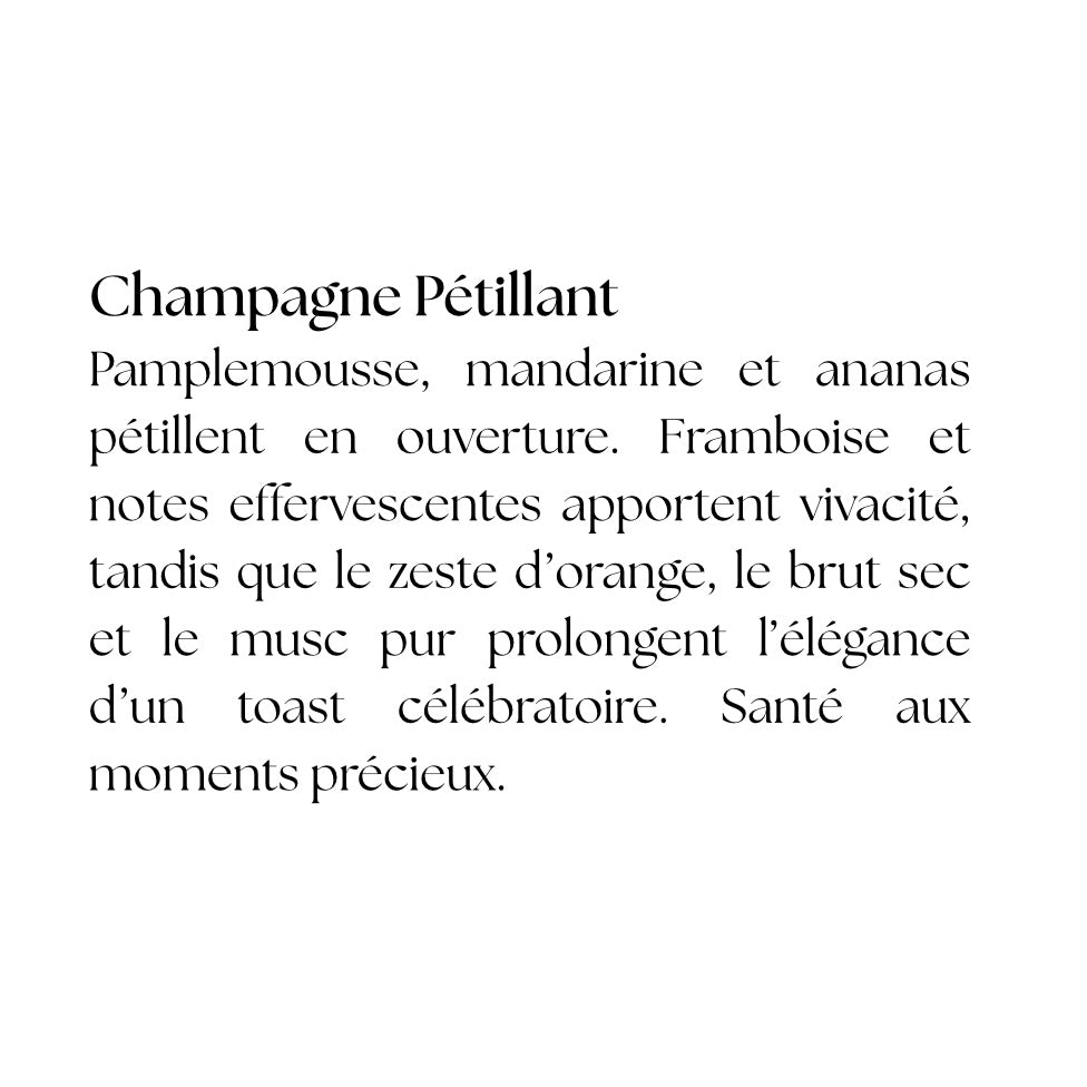 Champagne Pétillant 12 onces - 500 ml